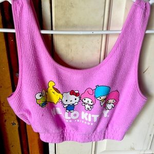 Hello Kitty Ribbed Top Size Small